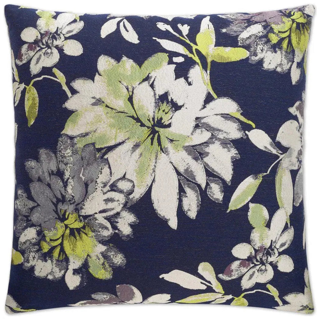 Cloverfield Indigo Throw Pillow With Insert - LOOMLAN - Throw Pillows