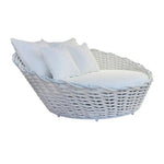 Coastal Nest Rattan Round Outdoor Daybed Lounger - LOOMLAN - Artesia - Outdoor Daybeds