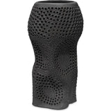 Coastal Style Black Porcelain Night Sky Vase - LOOMLAN - Jamie Young - Vases & Jars