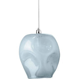 Coastal Style Blue Glass Dimpled Glass Pendant - LOOMLAN - Jamie Young - Pendants