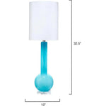 Coastal Style Blue Glass Studio Table Lamp - LOOMLAN - Jamie Young - Table Lamps