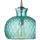 Coastal Style Blue Textured Glass Clark Pendant - LOOMLAN - Jamie Young - Pendants