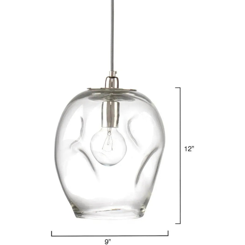 Coastal Style Dimpled Glass Pendant - LOOMLAN - Jamie Young - Pendants