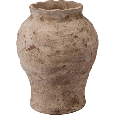 Coastal Style Hazelnut Ceramic Grove Decorative Vase - LOOMLAN - Jamie Young - Vases & Jars