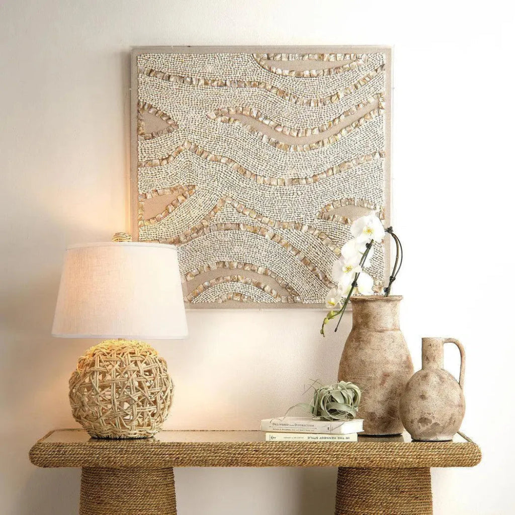 Coastal Style Natural Rope Maui Table Lamp - LOOMLAN - Jamie Young - Table Lamps