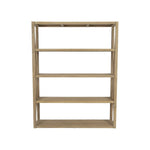 Coastal Teak Verticle X Outdoor Bookcase - LOOMLAN - Sunset West - Bookcases