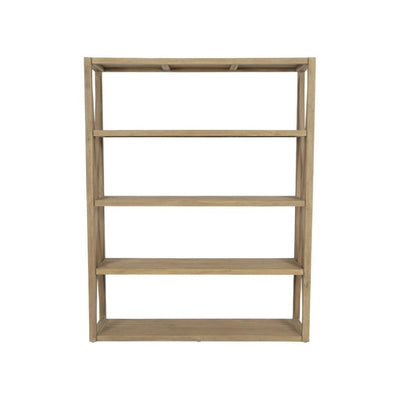 Coastal Teak Verticle X Outdoor Bookcase - LOOMLAN - Sunset West - Bookcases