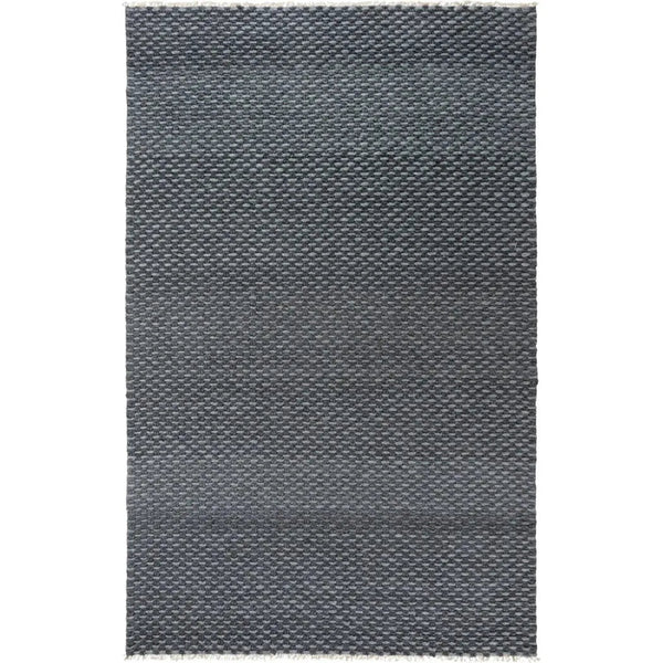 Cobi Basketweave Charcoal Area Rugs For Living Room - LOOMLAN - LOOMLAN - Area Rugs