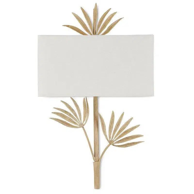 Coco Cream Calliope Wall Sconce Barry Goralnick - LOOMLAN - Currey & Co - Wall Sconces