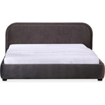 Colin Velvety Black Bed Frame - LOOMLAN - Moe's Home - Beds