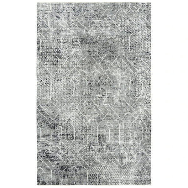 Coll Geometric Gray Large Area Rugs For Living Room - LOOMLAN - LOOMLAN - Area Rugs