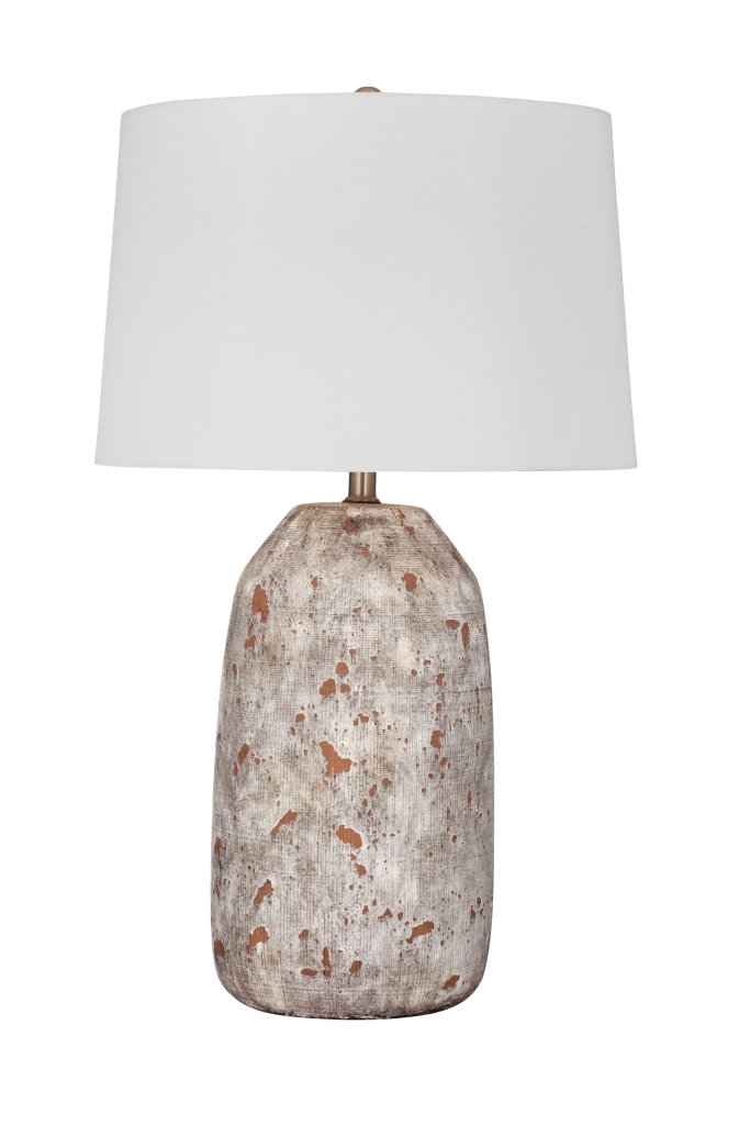 Colter Brown Ceramic Table Lamp - LOOMLAN - Bassett Mirror - Table Lamps