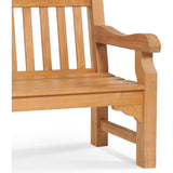 Colton 2 - Person Teak Outdoor Bench - LOOMLAN - HiTeak - Outdoor Benches