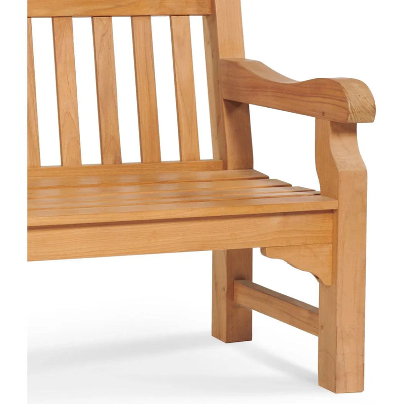 Colton 2 - Person Teak Outdoor Bench - LOOMLAN - HiTeak - Outdoor Benches