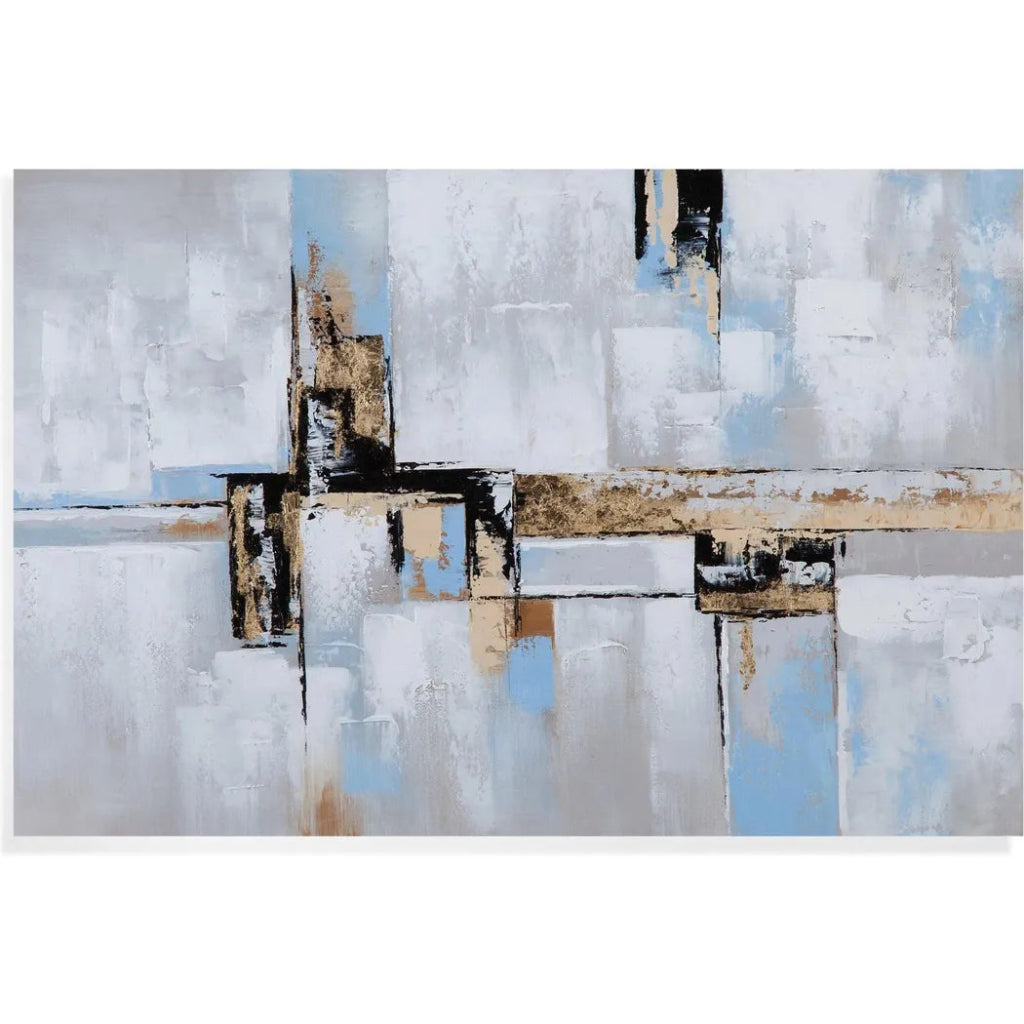 Conceptual Blue Wall Art - LOOMLAN - Bassett Mirror - Canvas Art