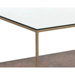 Concord Iron Framed Glass Top Coffee Table - LOOMLAN - SUNPAN - Coffee Tables