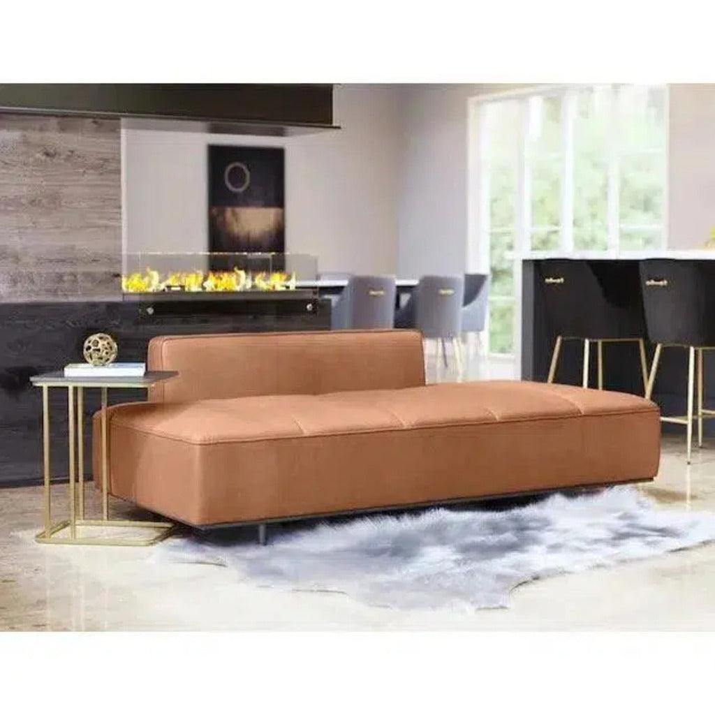 Confection Sofa Brown in Steel Frame - LOOMLAN - Zuo Modern - Sofas & Loveseats