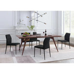 Confidence Dining Chair (Set of 4) Black - LOOMLAN - Zuo Modern - Dining Chairs