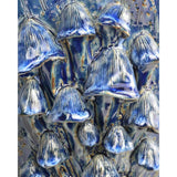 Conical Mushrooms Large Dark Blue Vase - LOOMLAN - Currey & Co - Vases & Jars
