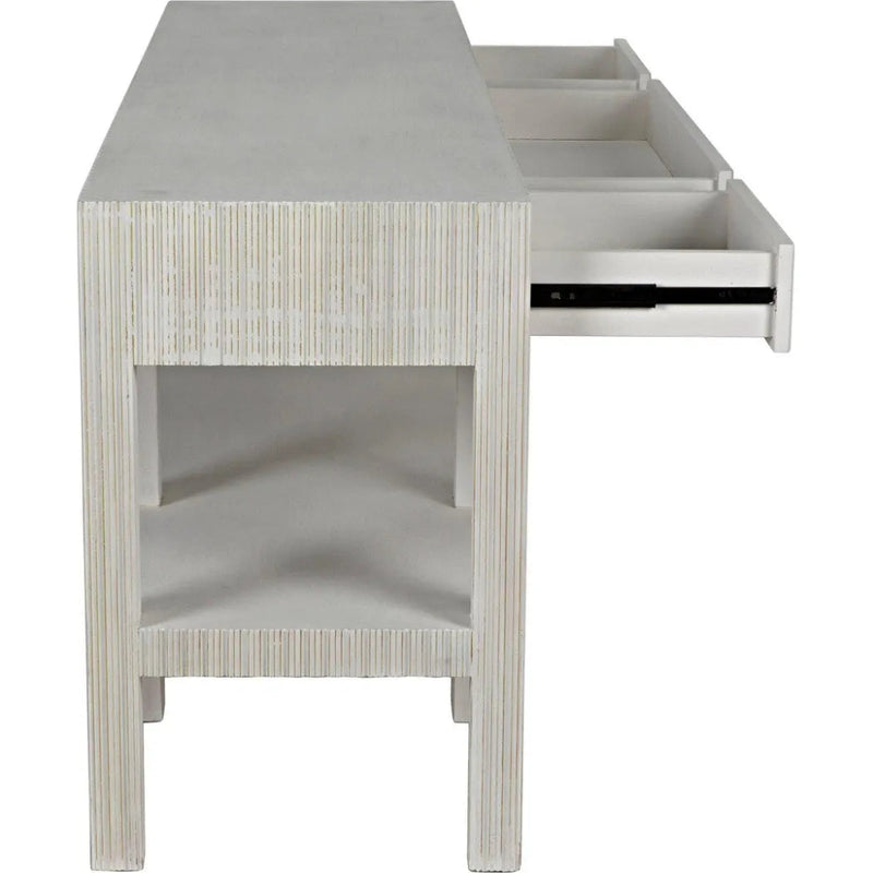 Conrad Console, White Wash - LOOMLAN - Noir - Console Tables