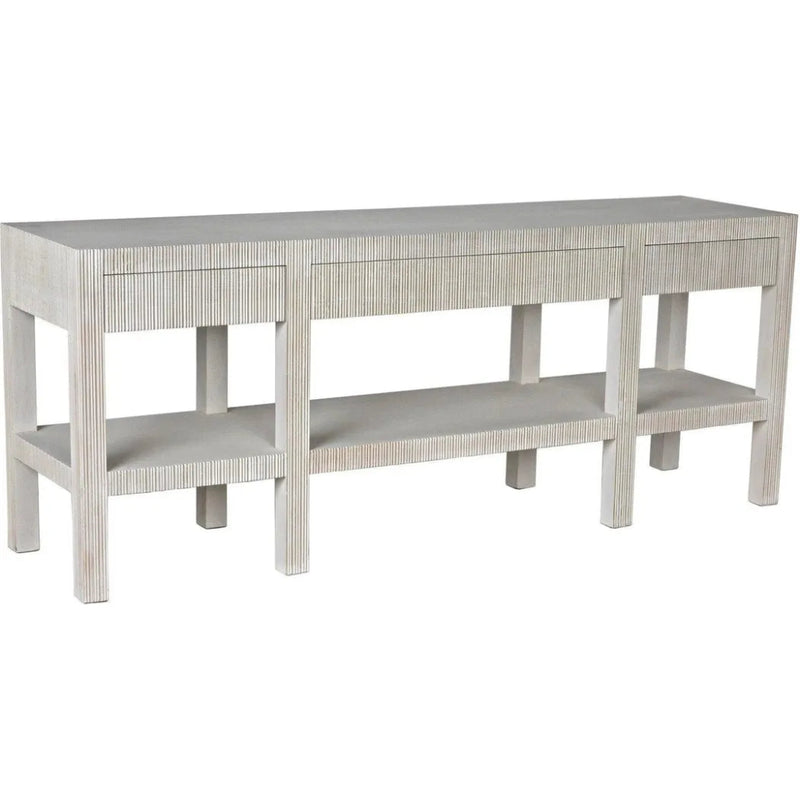 Conrad Console, White Wash - LOOMLAN - Noir - Console Tables