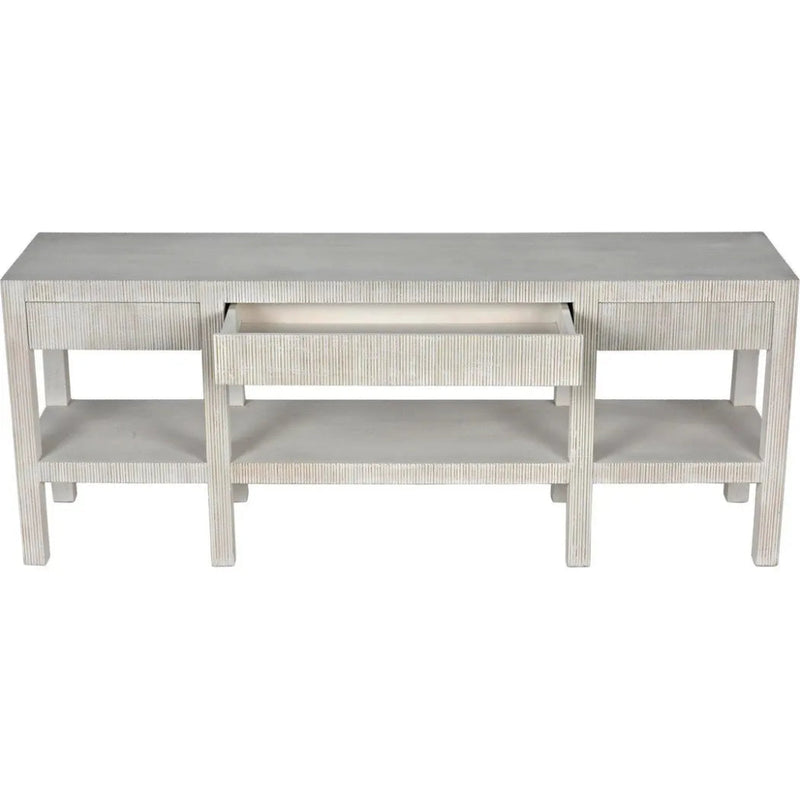 Conrad Console, White Wash - LOOMLAN - Noir - Console Tables