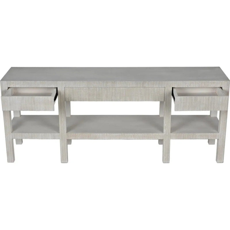 Conrad Console, White Wash - LOOMLAN - Noir - Console Tables