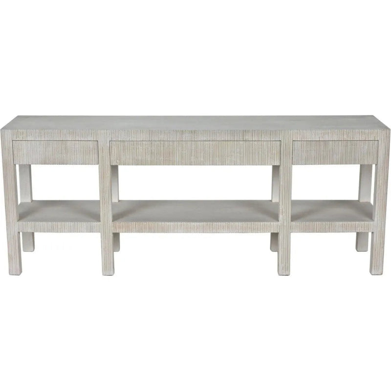Conrad Console, White Wash - LOOMLAN - Noir - Console Tables