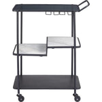 Constanza Bar Cart Black - LOOMLAN - Zuo Modern - Home Bar Carts