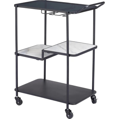 Constanza Bar Cart Black - LOOMLAN - Zuo Modern - Home Bar Carts