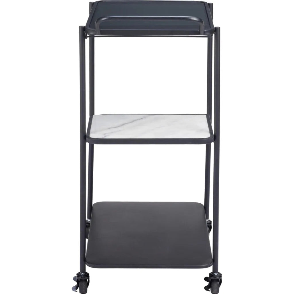 Constanza Bar Cart Black - LOOMLAN - Zuo Modern - Home Bar Carts