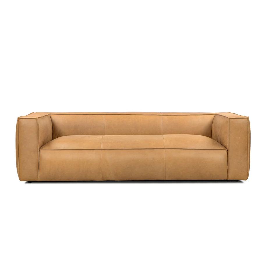 Contemporary Leather Club Sofa - LOOMLAN - Uptown Sebastian - Sofas & Loveseats