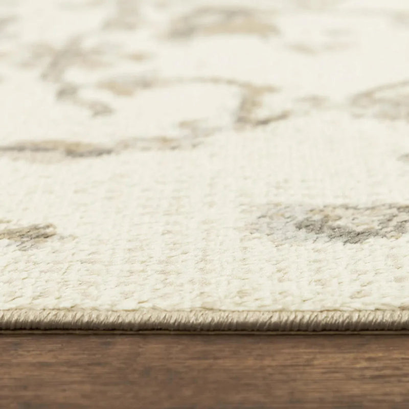 Cony Floral Beige Kitchen Hallway Runner Rug - LOOMLAN - LOOMLAN - Area Rugs