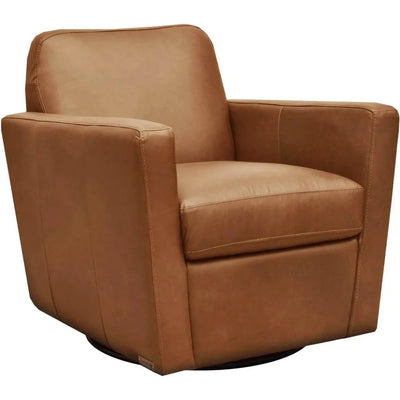 Cooper Swivel Club Chair - Cognac - LOOMLAN - LH Imports - Club Chairs