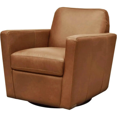 Cooper Swivel Club Chair - Cognac - LOOMLAN - LH Imports - Club Chairs