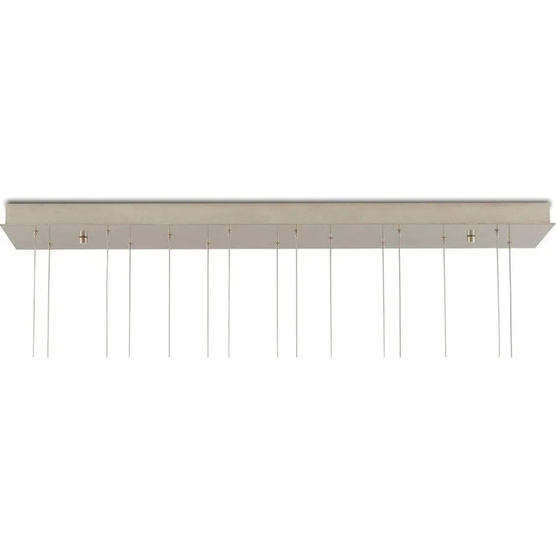 Copper Rame Rectangular 15 - Light Multi - Drop Pendant - LOOMLAN - Currey & Co - Pendants