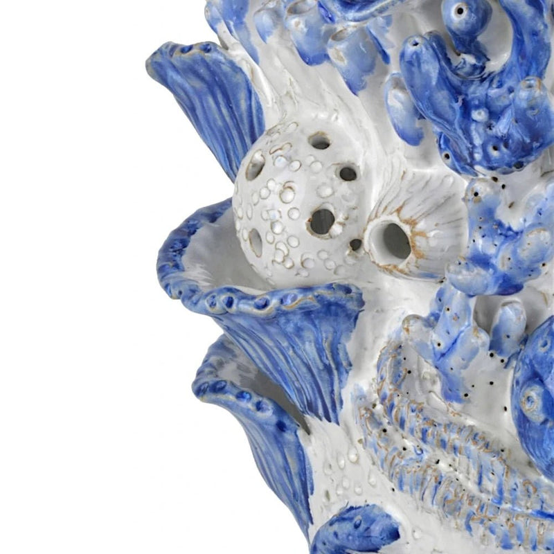 Coral Reef Nature - Inspired Ceramic Vase - LOOMLAN - Currey & Co - Vases & Jars