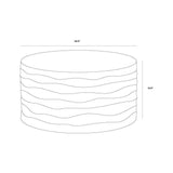 Corey Concrete Outdoor Round Coffee Table - LOOMLAN - SUNPAN - Outdoor Coffee Tables