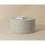 Corey Concrete Outdoor Round Coffee Table - LOOMLAN - SUNPAN - Outdoor Coffee Tables