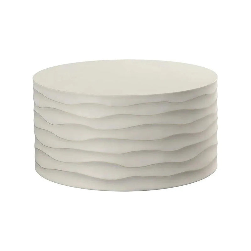 Corey Concrete Outdoor Round Coffee Table - LOOMLAN - SUNPAN - Outdoor Coffee Tables