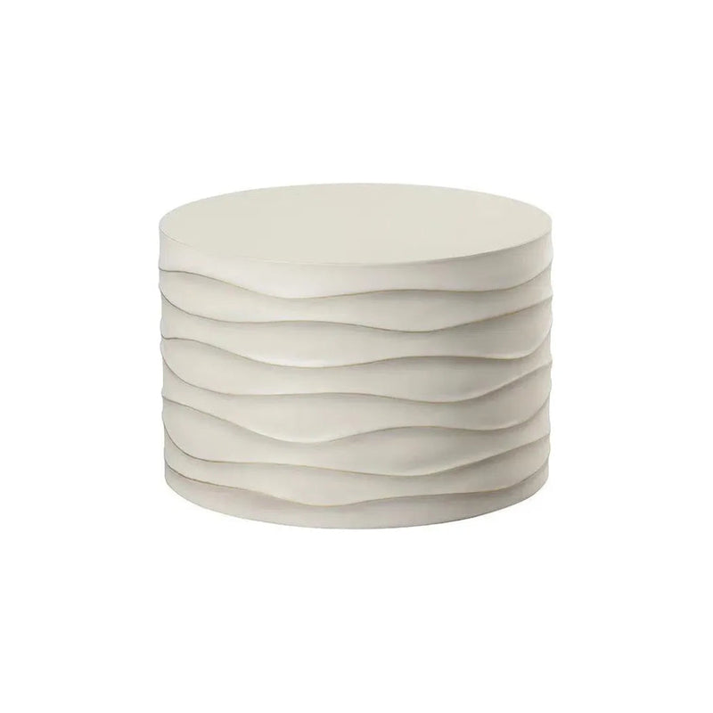 Corey Concrete Outdoor Round Coffee Table - LOOMLAN - SUNPAN - Outdoor Coffee Tables