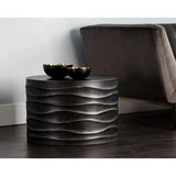 Corey Concrete Outdoor Round Coffee Table - LOOMLAN - SUNPAN - Outdoor Coffee Tables