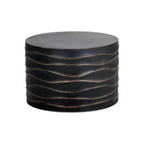 Corey Concrete Outdoor Round Coffee Table - LOOMLAN - SUNPAN - Outdoor Coffee Tables