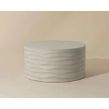 Corey Concrete Outdoor Round Coffee Table - LOOMLAN - SUNPAN - Outdoor Coffee Tables