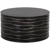 Corey Concrete Outdoor Round Coffee Table - LOOMLAN - SUNPAN - Outdoor Coffee Tables