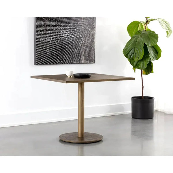 Corina Durable Iron Square Bistro Table - LOOMLAN - SUNPAN - Dining Tables