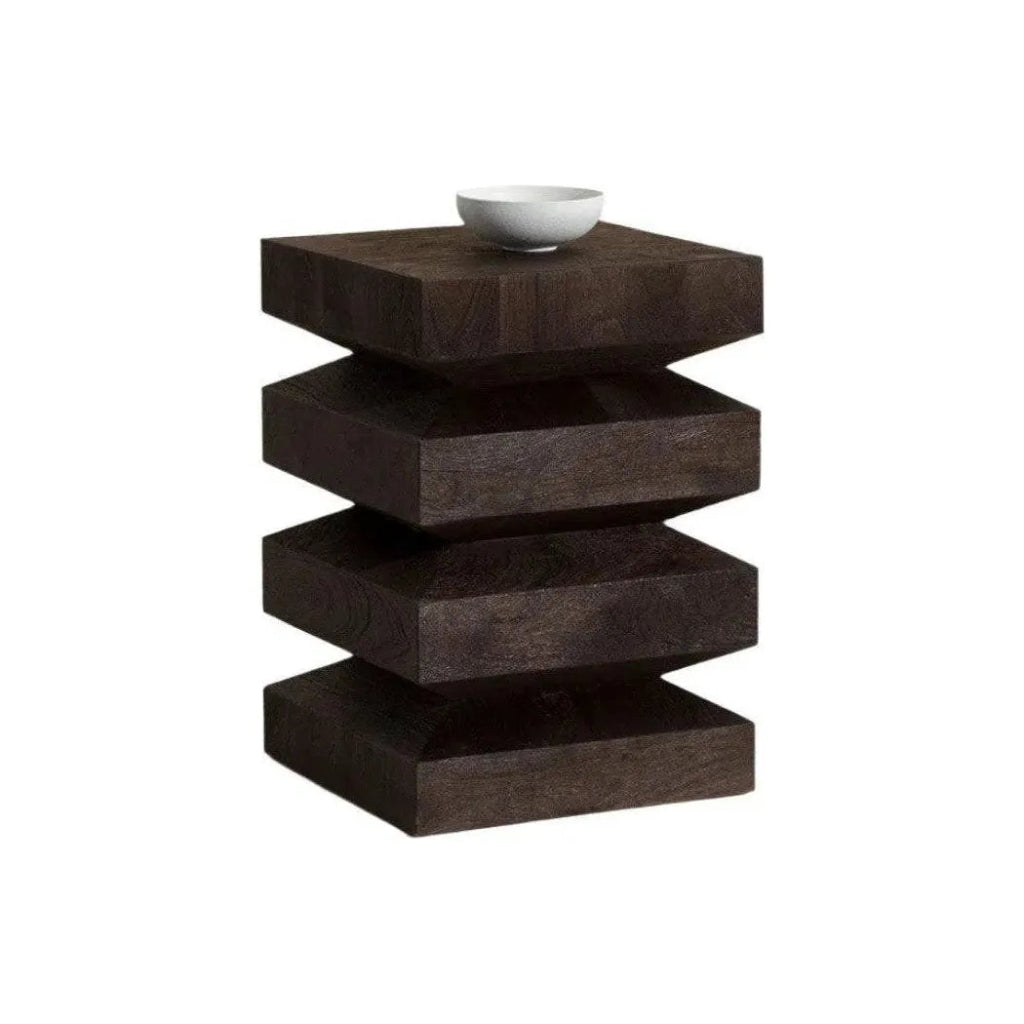 Cormac Wooden Square End Table - LOOMLAN - SUNPAN - Side Tables