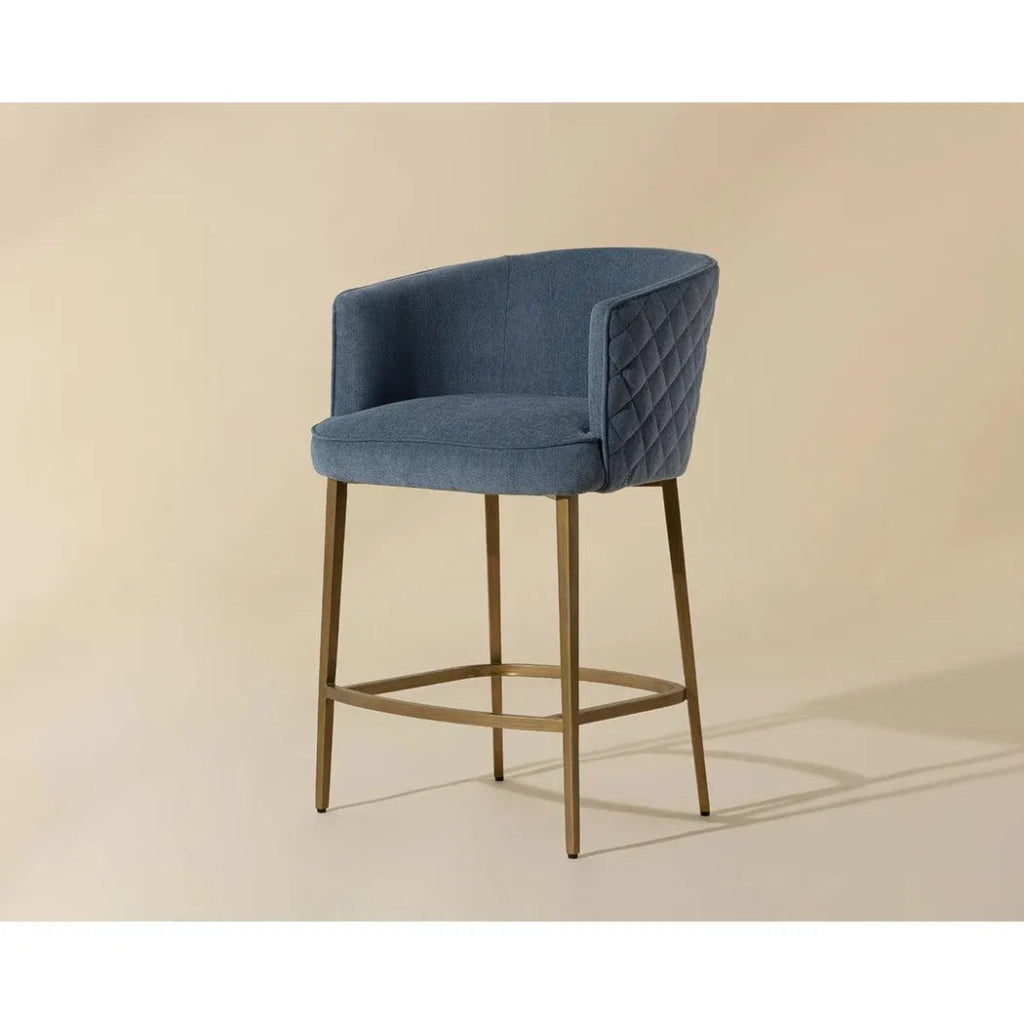 Cornella Fabric Counter Stool - LOOMLAN - SUNPAN - Counter Stools