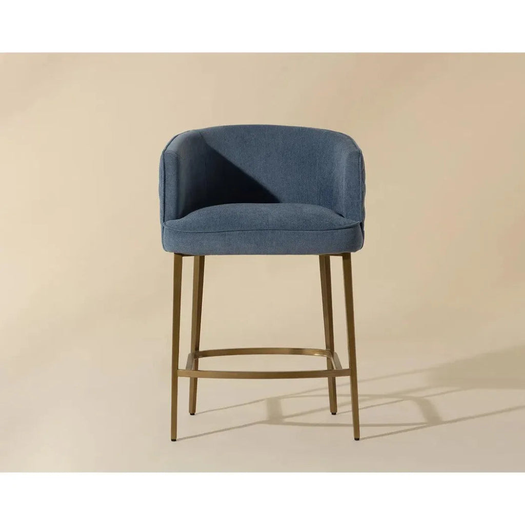 Cornella Fabric Counter Stool - LOOMLAN - SUNPAN - Counter Stools