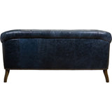 Corrine Leather Tufted Elegance Loveseat - LOOMLAN - Olivia + Quinn - Sofas & Loveseats